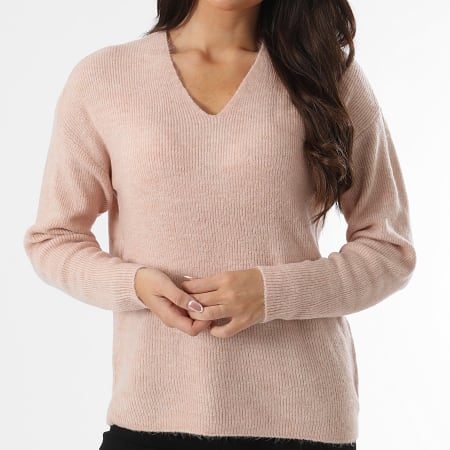 Vero Moda - Maglia donna con scollo a V Lefile Pink