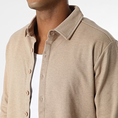 Zayne Paris  - Conjunto de sobrecamisa y pantalón beige