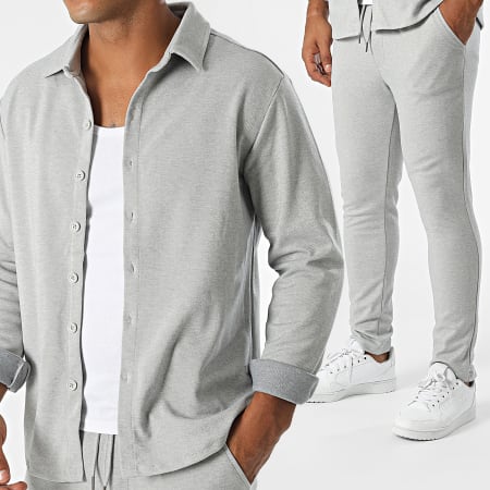 Zayne Paris  - Set di maglia e pantaloni grigio chiaro