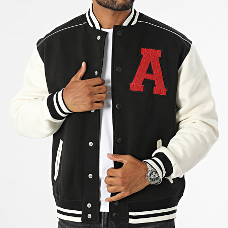 American People - Veste Bomber Boss Noir Blanc