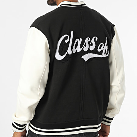 American People - Veste Bomber Boss Noir Blanc