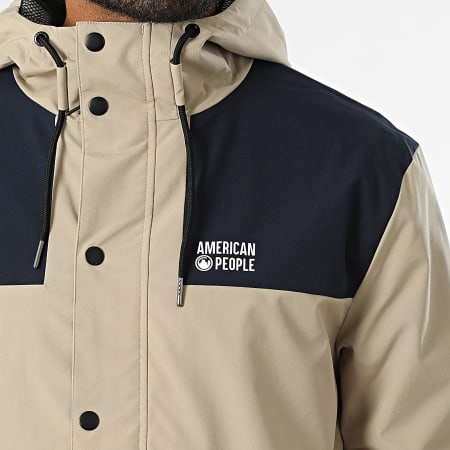 American People - Giacca con zip Bill Beige