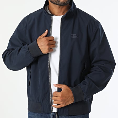 American People - Chaqueta con cremallera Begin Navy