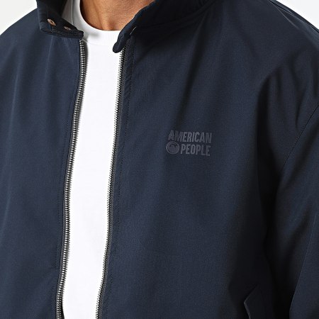 American People - Chaqueta con cremallera Begin Navy