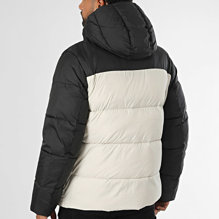 Calvin Klein - Doudoune Capuche Hooded Quilt Color Block 4384 Beige Noir