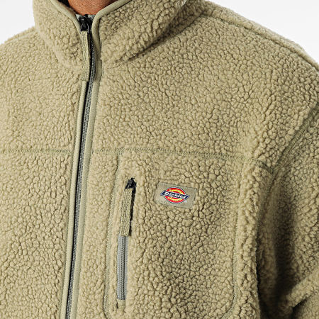 Dickies - Licht Khaki Groen A4YEE Zip Fleece Jas