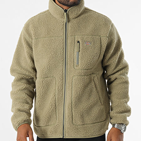 Dickies - Licht Khaki Groen A4YEE Zip Fleece Jas