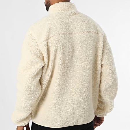 Dickies - A4YEE Licht Beige Fleece Jas met Ritssluiting