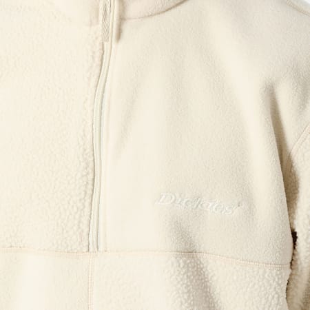 Dickies - A864D Licht Beige Zip Neck Fleece Jas