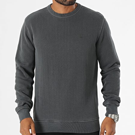 G-Star - Wave Terry Crewneck Sweatshirt D25891-D688 Houtskool grijs