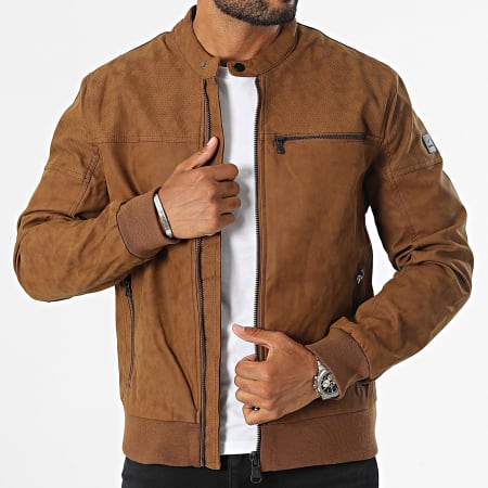 Kaporal - Cazadora biker Birak Camel