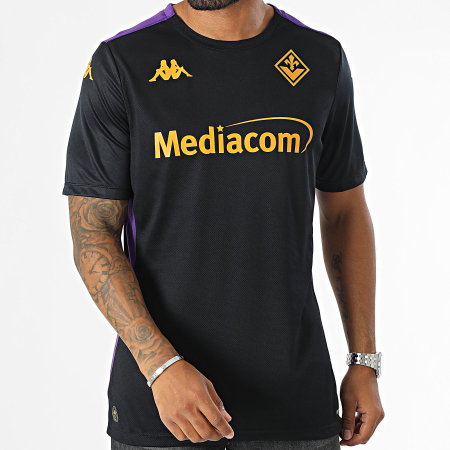 Kappa - Camiseta de fútbol Abou Pro 8 Fiorentina 331U1JW Negro