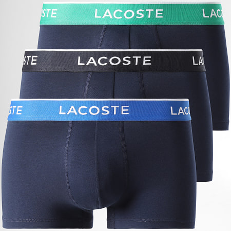 Lacoste - Set di 3 boxer classici in blu scuro