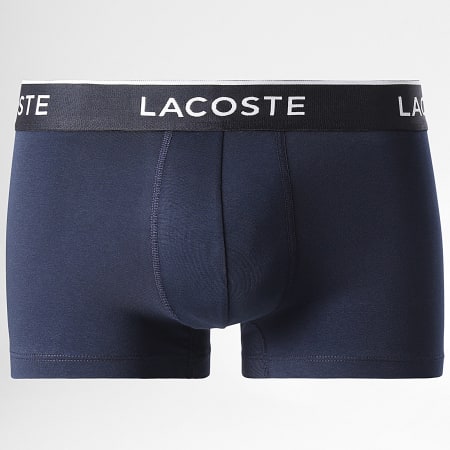 Lacoste - Set di 3 boxer classici in blu scuro