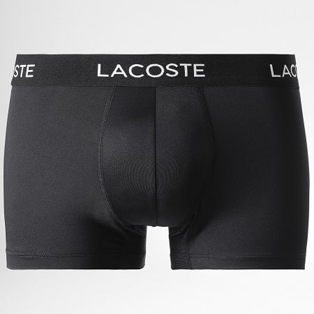 Lacoste - Lot De 3 Boxers Classic Blanc Gris Noir