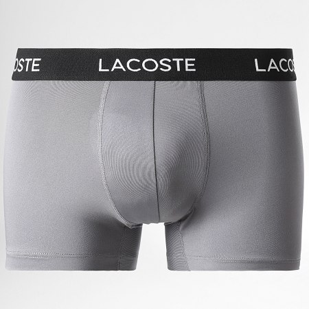 Lacoste - Lot De 3 Boxers Classic Blanc Gris Noir