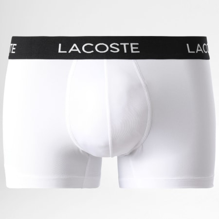 Lacoste - Lot De 3 Boxers Classic Blanc Gris Noir