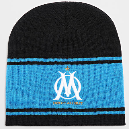 OM - HCM109 Zwart Lichtblauwe Sjaal En Beanie Set