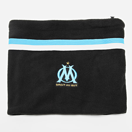 OM - Lot Cache-Cou Et Bonnet HCM112 Noir Bleu Clair Blanc