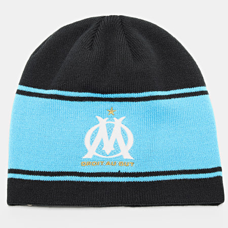 OM - Lot Cache-Cou Et Bonnet HCM112 Noir Bleu Clair Blanc