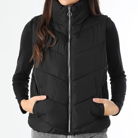 Only - Doudoune Sans Manches Femme Finno Noir