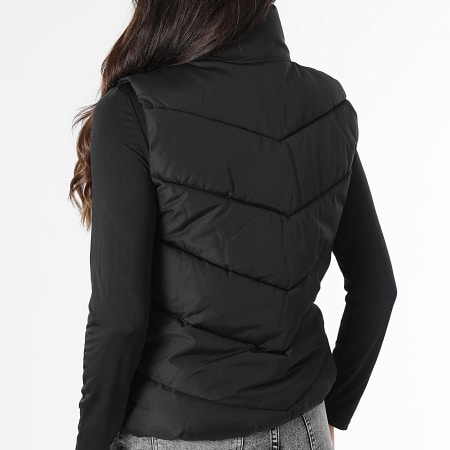 Only - Doudoune Sans Manches Femme Finno Noir