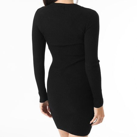 Only - Vestido de manga larga para mujer Louisa Negro