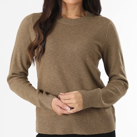 Only - Pull Femme Layla Marron Chiné