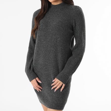 Only - Vestido jersey mujer Rue Gris Antracita