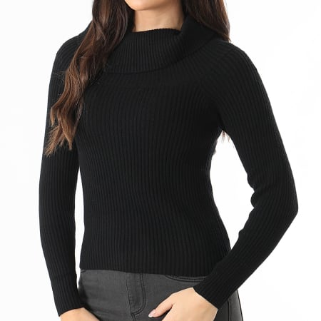 Only - Katia Jersey Cuello Bardot Mujer Negro