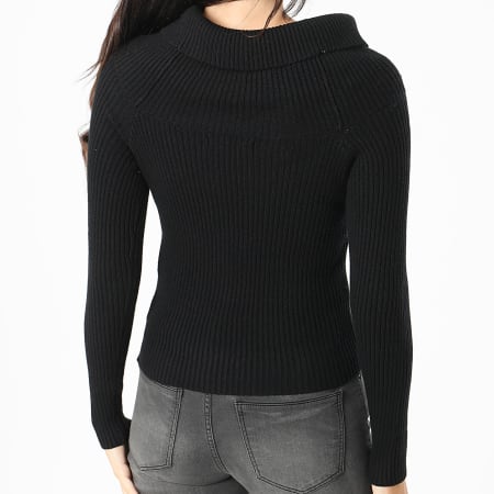 Only - Katia Jersey Cuello Bardot Mujer Negro