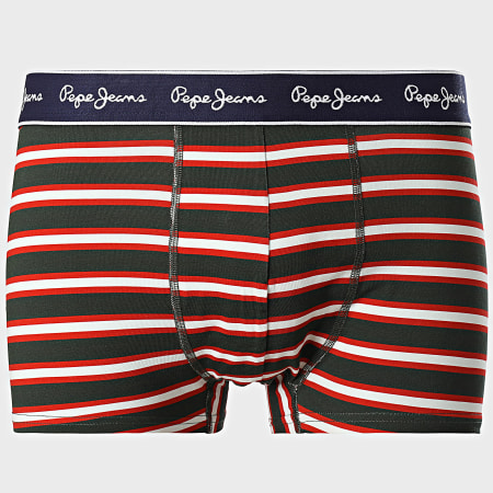 Pepe Jeans - Set di 3 boxer blu arancio verde cachi PMU11161