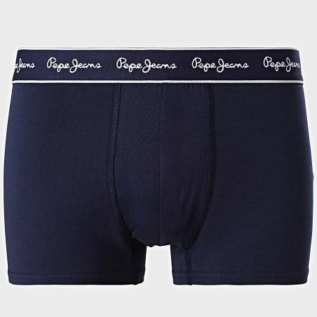 Pepe Jeans - Set di 3 boxer blu arancio verde cachi PMU11161