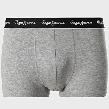 Pepe Jeans - Set van 3 boxerslips PMU11171 Zwart Rood Heide Grijs