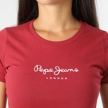 Pepe Jeans - Maglietta donna slim New Virginia Red