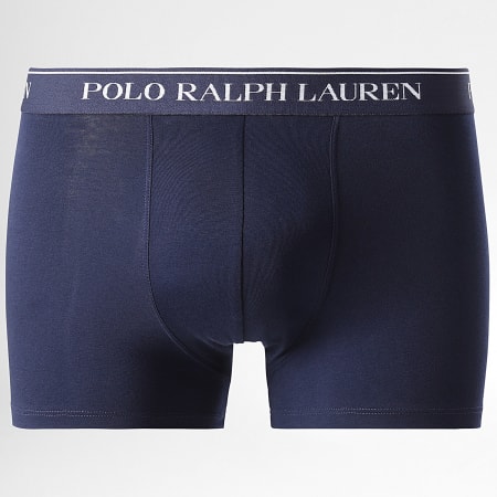 Polo Ralph Lauren - Lot De 3 Boxers Blanc Rouge Bleu Marine