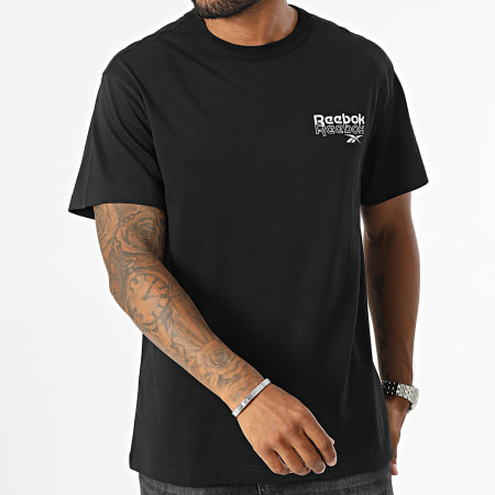 Reebok - Camiseta Reebok Identity Brand Proud GFX 100076383 Negro