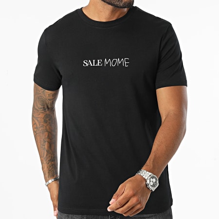 Sale Môme Paris - Camiseta Venta Listado Negro Blanco