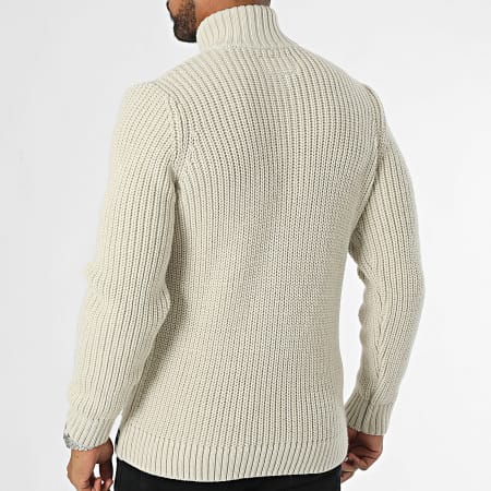 Superdry - Jacob Cable Zip Neck Sweater M6110639A Beige