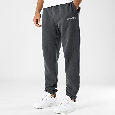 Superdry Pantalon Jogging Micro Logo Graphic M7011144A Gris Anthracite LaBoutiqueOfficielle