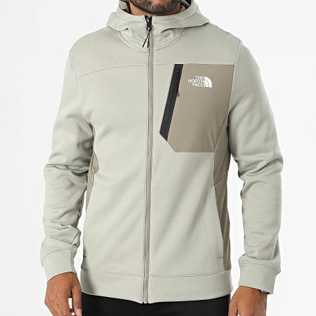 The North Face - Sudadera con capucha y cremallera A893Q Taupe