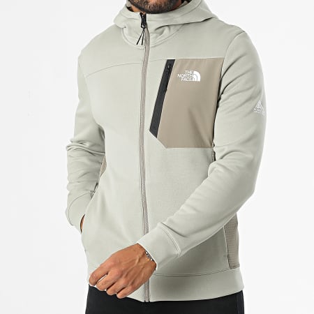 The North Face - Sudadera con capucha y cremallera A893Q Taupe