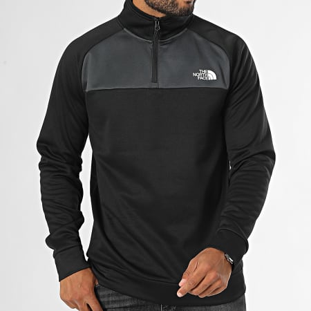 The North Face - Reaxion Fleece Sweatshirt met Ritssluiting A855L Zwart