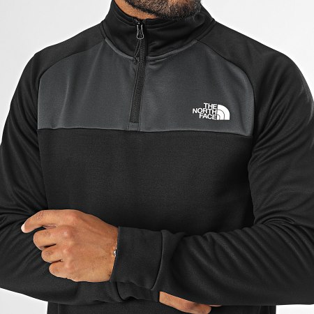 The North Face - Felpa Reaxion Fleece con collo a cerniera A855L Nero