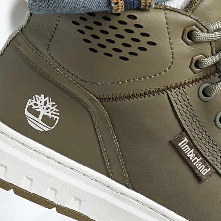 Timberland - Sneakers Hi-Top Maple Grove Mid Lace A69JS in nabuk verde scuro