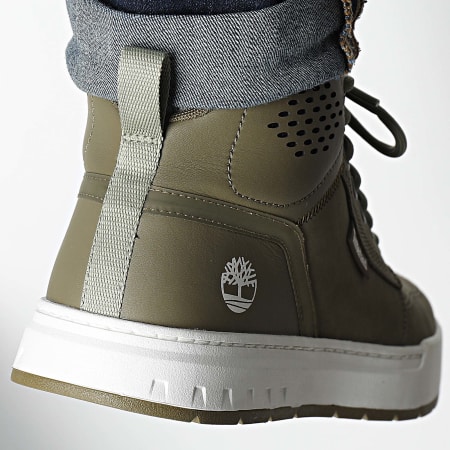 Timberland - Sneakers Hi-Top Maple Grove Mid Lace A69JS in nabuk verde scuro