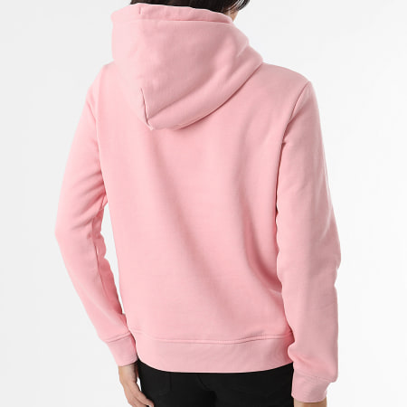 Tommy Jeans - Felpa con cappuccio lineare regolare da donna 7324 Rosa