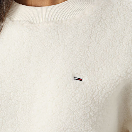 Tommy Jeans - Sweat Crewneck Femme Teddy 8770 Blanc
