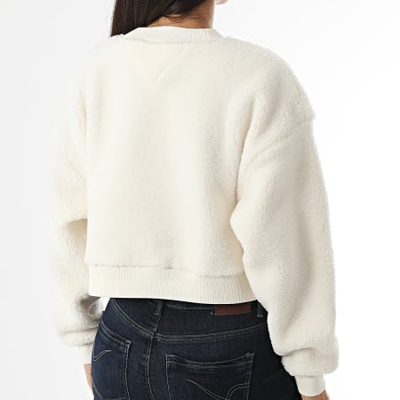 Tommy Jeans - Sweat Crewneck Femme Teddy 8770 Blanc
