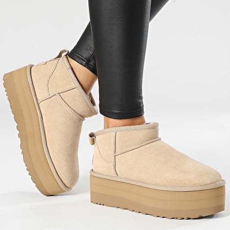 UGG - Laarzen Vrouwen Klassiek Ultra Mini Plateform 1135092 Zand